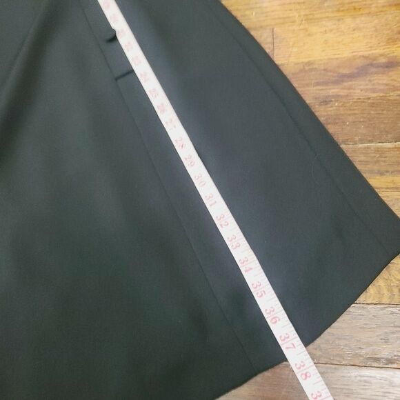 Vintage 80s Patricia Magali Black Metallic Gold Structured Long Sleeve Dress - Picture 15 of 17